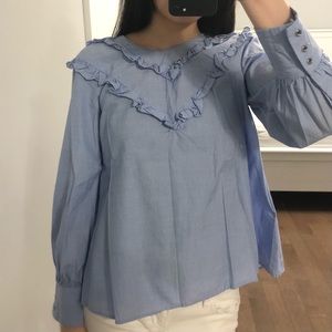 ZARA Blue Blouse